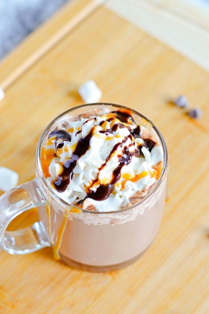 Boozy Caramel Hot Chocolate