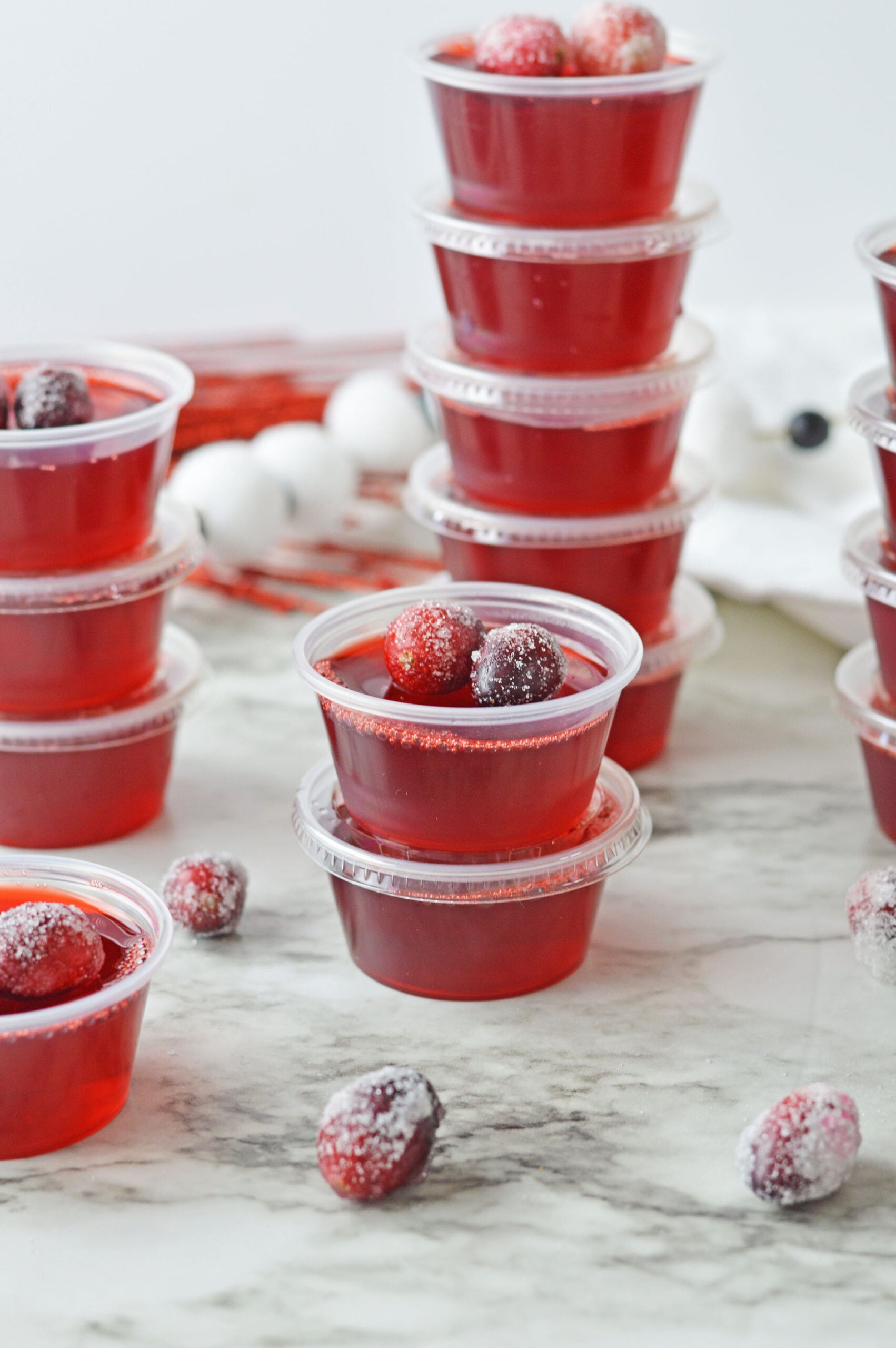 Cranberry Jello Shots