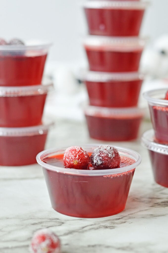 Cranberry Jello Shots