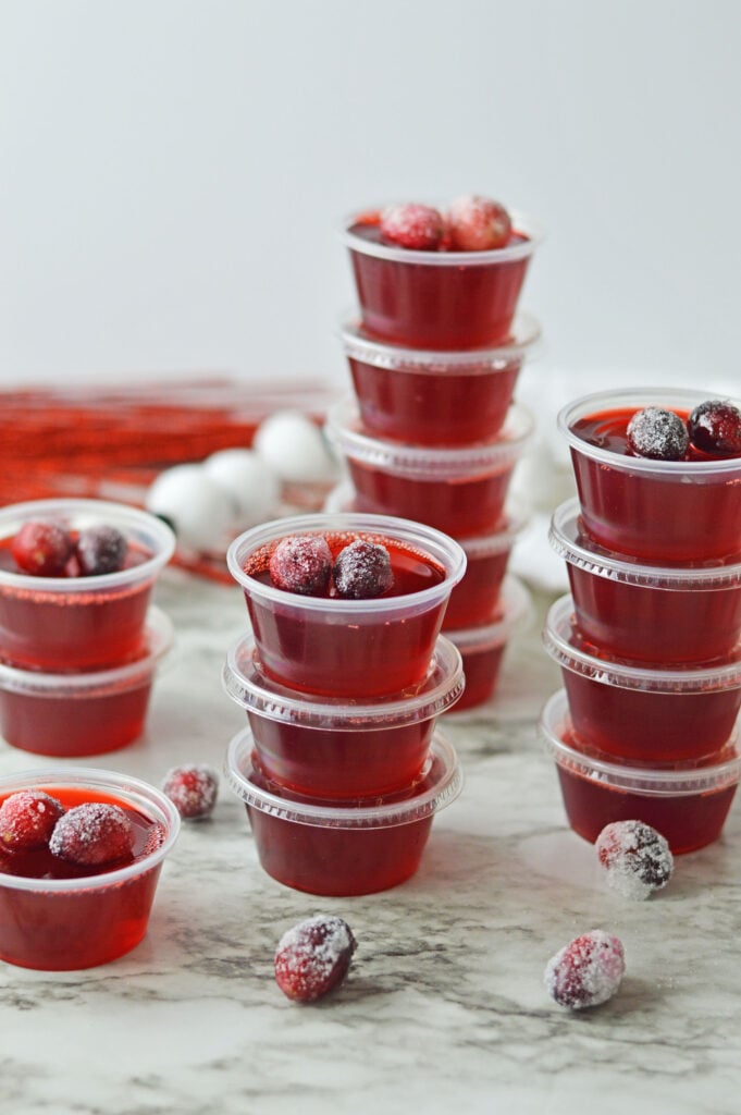 Cranberry Jello Shots