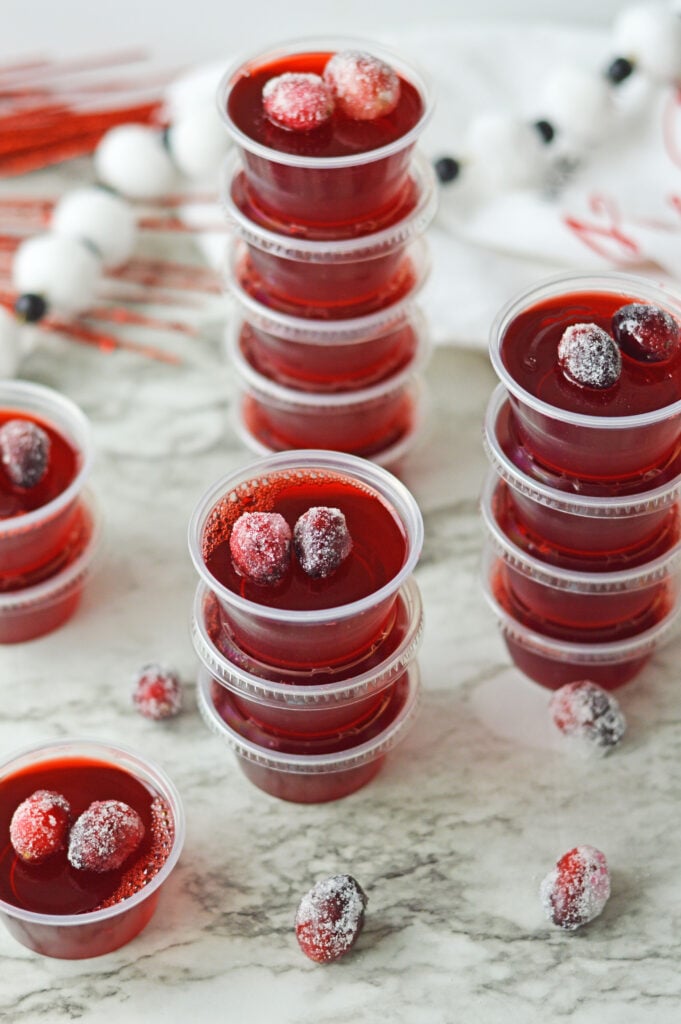 Cranberry Jello Shots