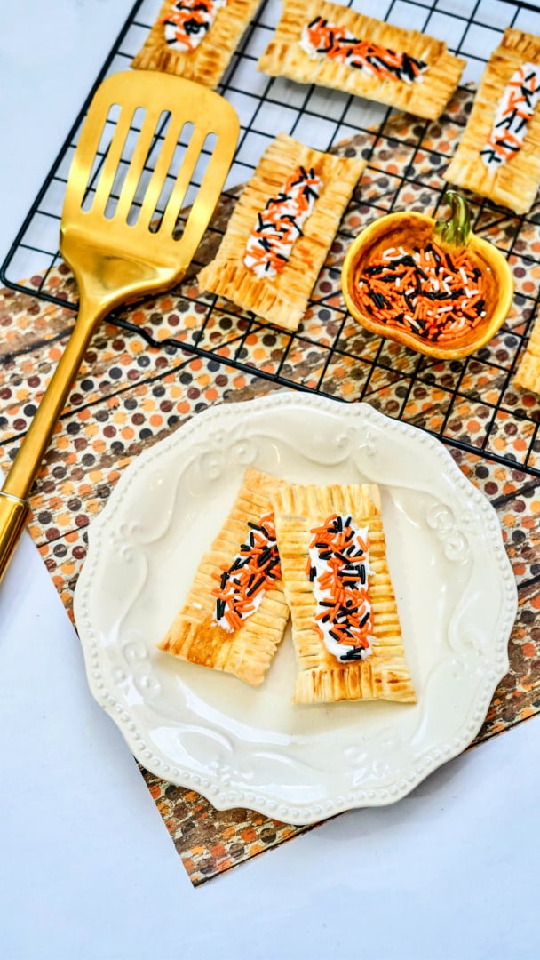Image for Air Fryer Halloween Pumpkin Pop Tarts - Mom. Wife. Busy Life.