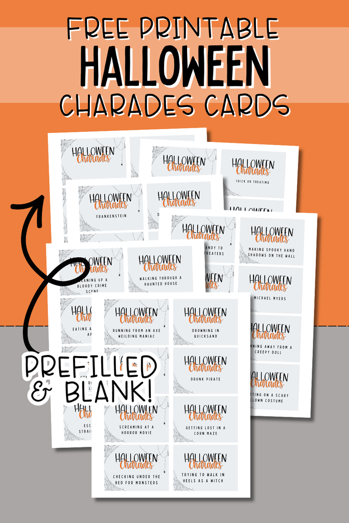 Free Printable Halloween Charades