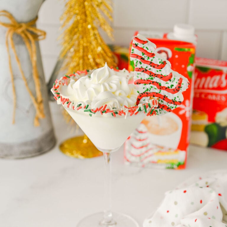 Christmas Tree Cake Martini