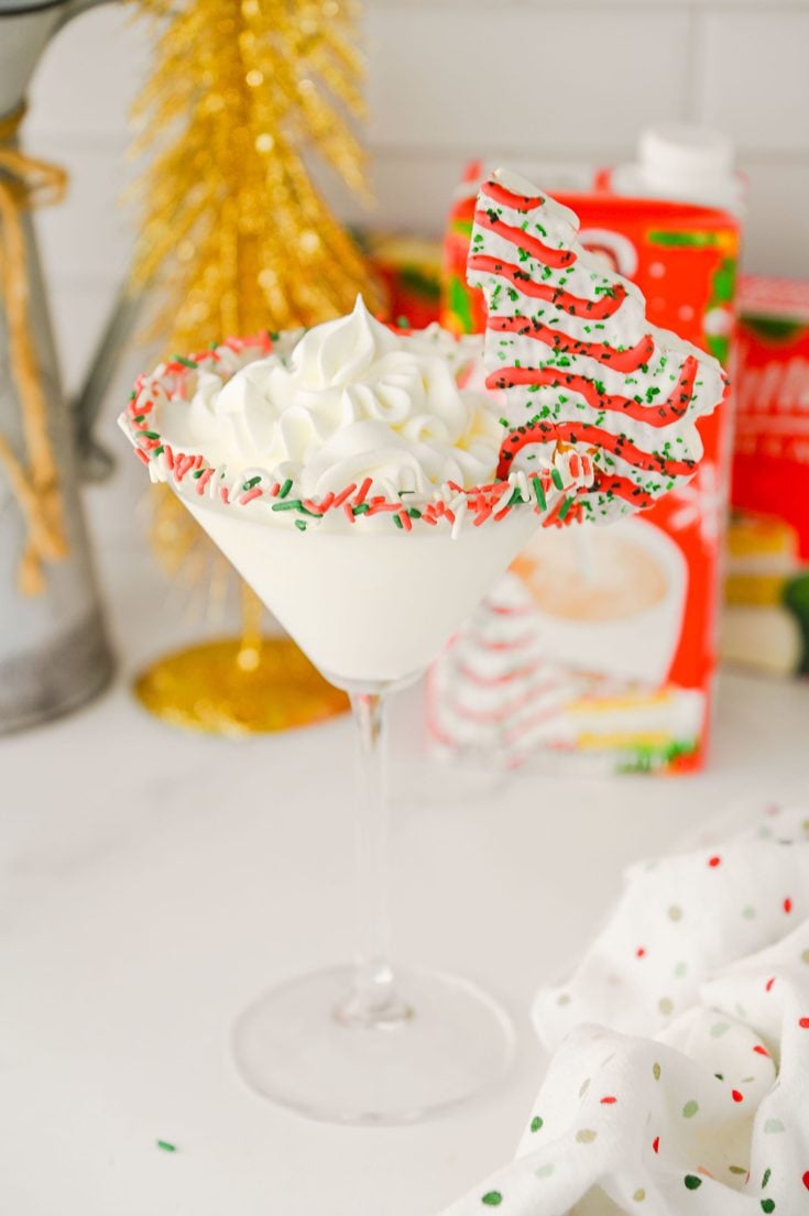 Christmas Tree Cake Martini