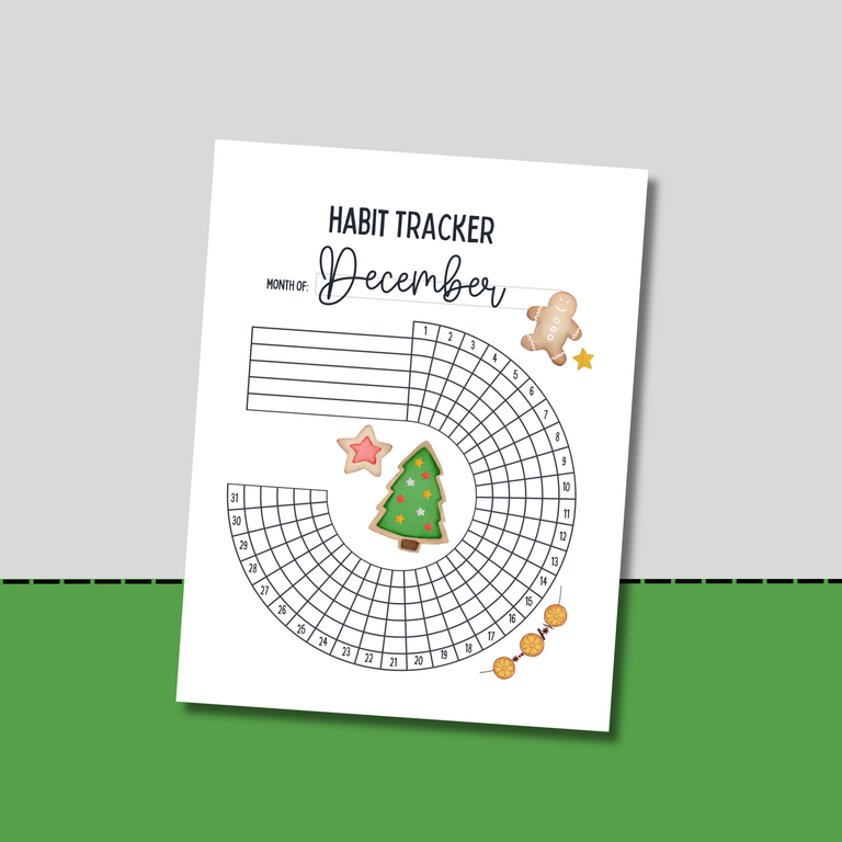 Free December Habit Tracker Printable