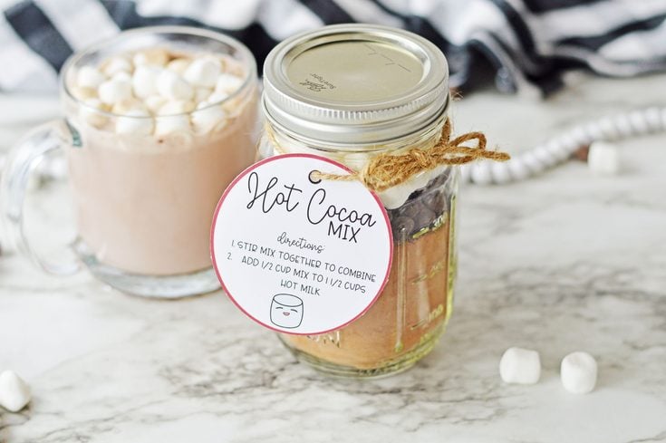 Hot Cocoa in a Jar Gift