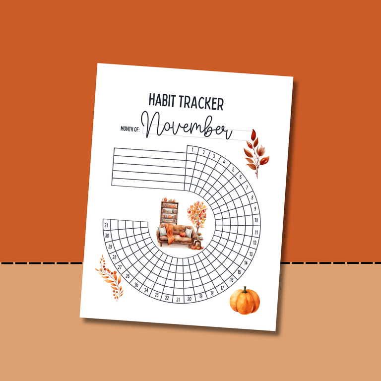 Free November Habit Tracker Printable