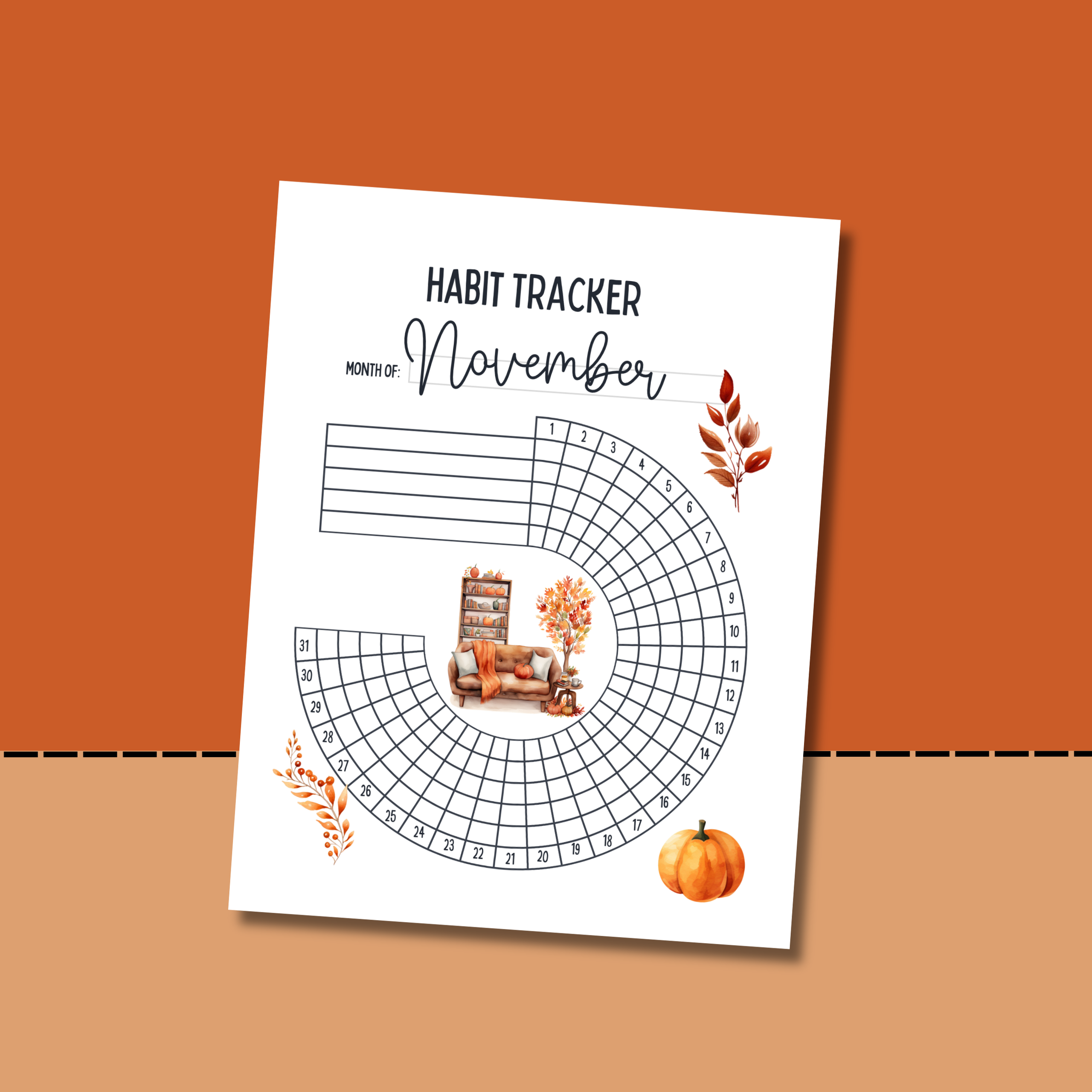 Free November Habit Tracker Printable
